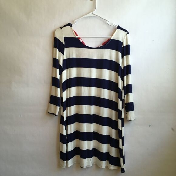 12‎ PM BY MON AMI NAUTICAL KNIT DRESS - Picture 1 of 6